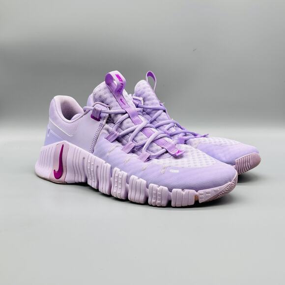 Nike Shoes Womens 11.5 Purple Free Metcon 5 Lace Up Training Athletic Sneakers - Picture 2 of 10